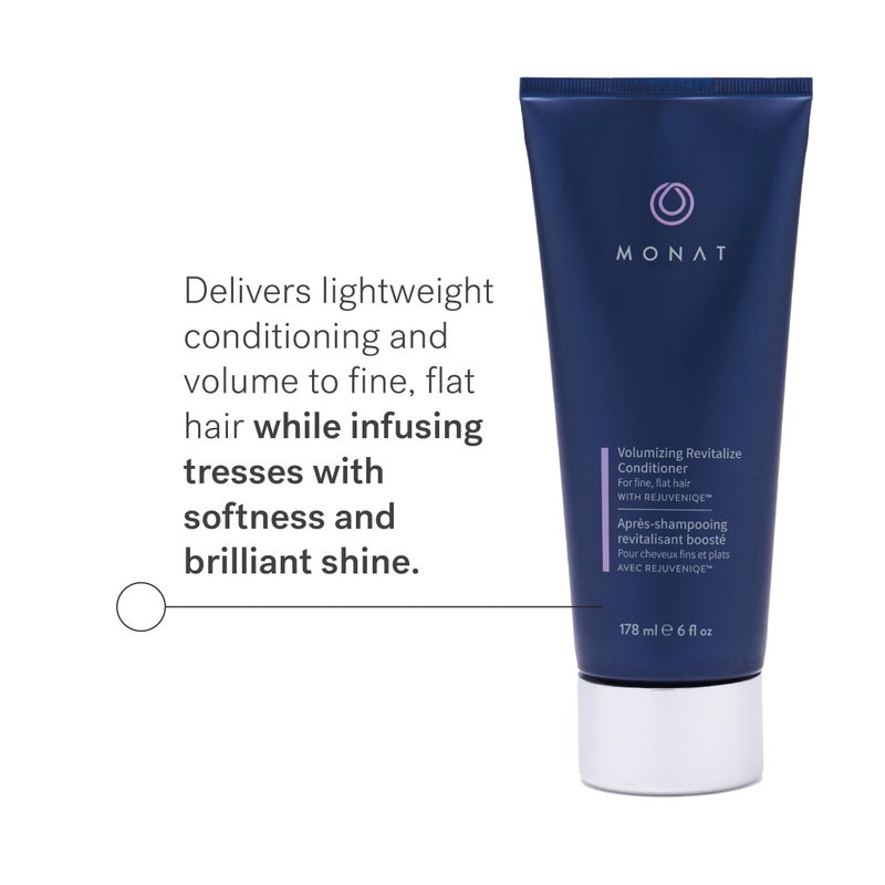 MONAT Volumizing Revitalize Conditioner Infused with Rejuveniqe - Lightweight Hair Volumizing Conditioner for Fine, Flat Hair, for Softness and Shine - Net Wt. 178 ml â„® 6 fl. oz. - Image 2