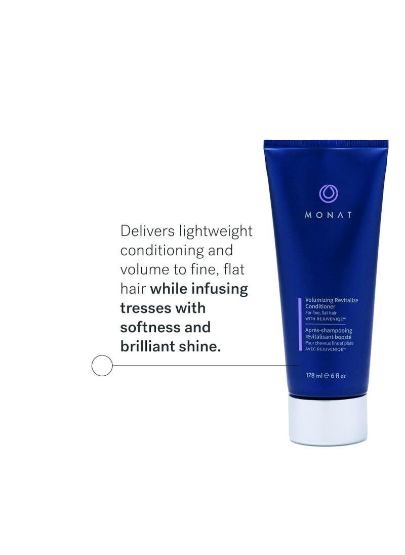 monat - MONAT Volumizing Revitalize Conditioner Infused with Rejuveniqe - Lightweight Hair Volumizing Conditioner for Fine, Flat Hair, for Softness and Shine - Net Wt. 178 ml ℮ 6 fl. oz. - Image 1