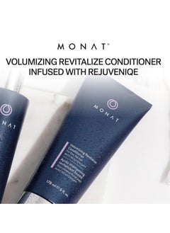 monat MONAT Volumizing Revitalize Conditioner Infused with Rejuveniqe - Lightweight Hair Volumizing Conditioner for Fine, Flat Hair, for Softness and Shine - Net Wt. 178 ml ℮ 6 fl. oz.  - Image 5