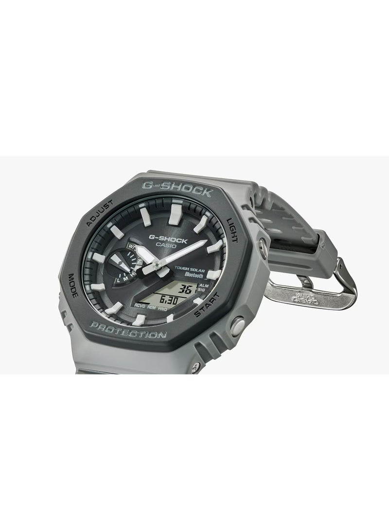 CASIO Title: Casio G-Shock GA-B2100LUU-8A Tough Solar Bluetooth Grey Resin Men's Watch - 45.4 mm - Image 3