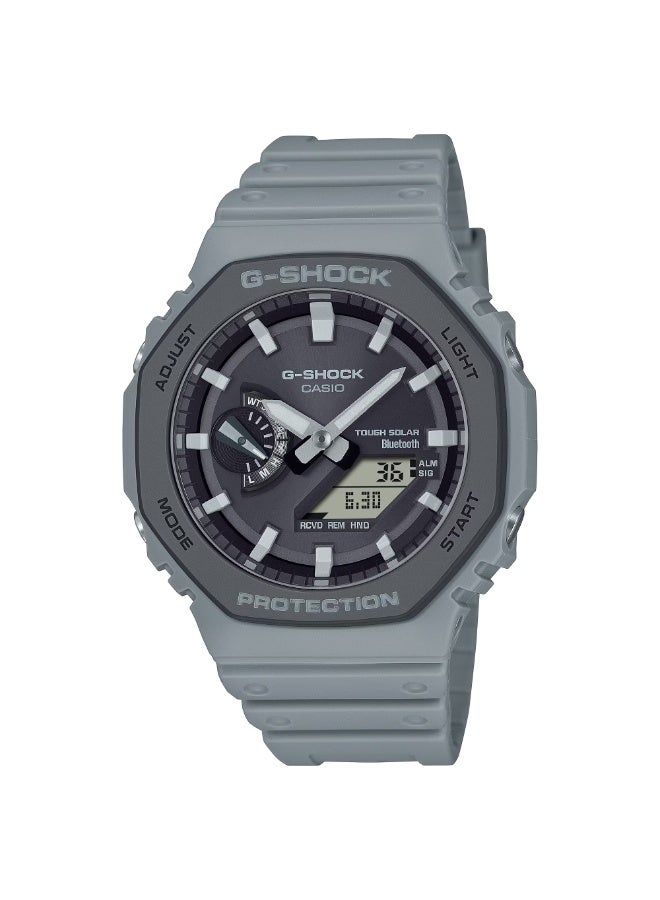 CASIO Title: Casio G-Shock GA-B2100LUU-8A Tough Solar Bluetooth Grey Resin Men's Watch - 45.4 mm - Image 1