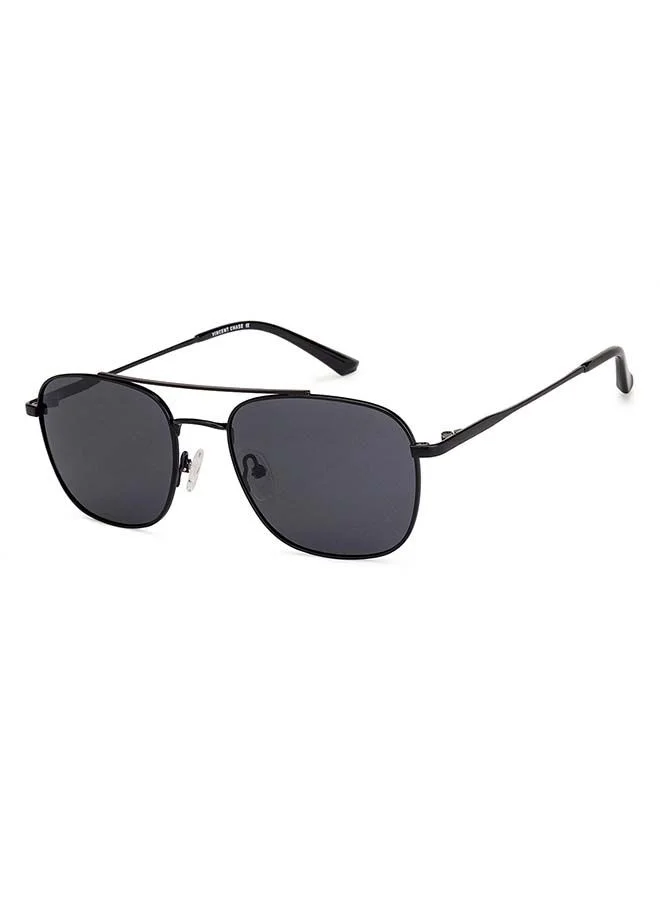 VINCENT CHASE Vintage Full Rim Square Frame Polarized & UV Protected Sunglasses VC S13113 - 54mm - Black