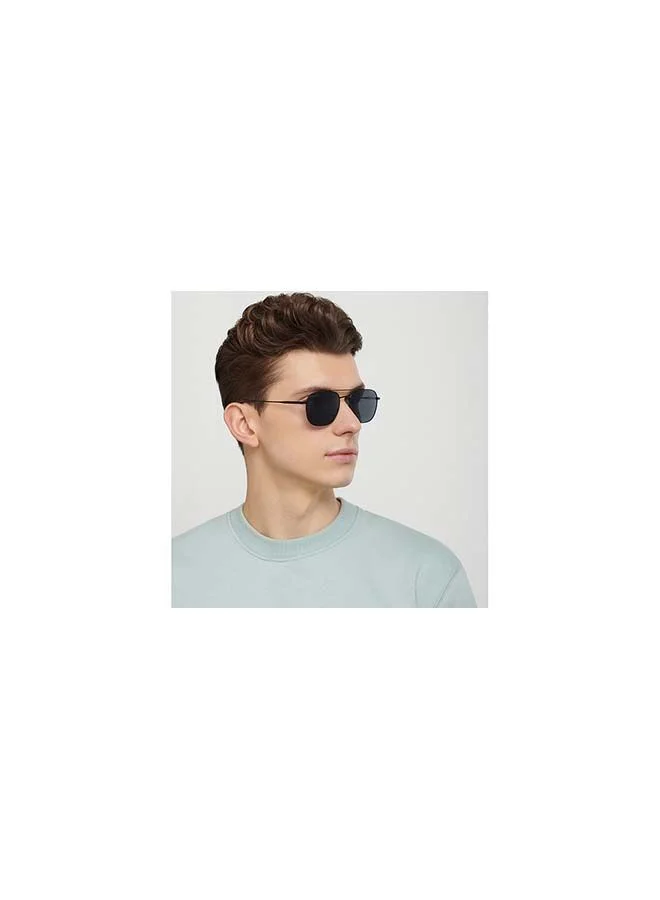 VINCENT CHASE Vintage Full Rim Square Frame Polarized & UV Protected Sunglasses VC S13113 - 54mm - Black
