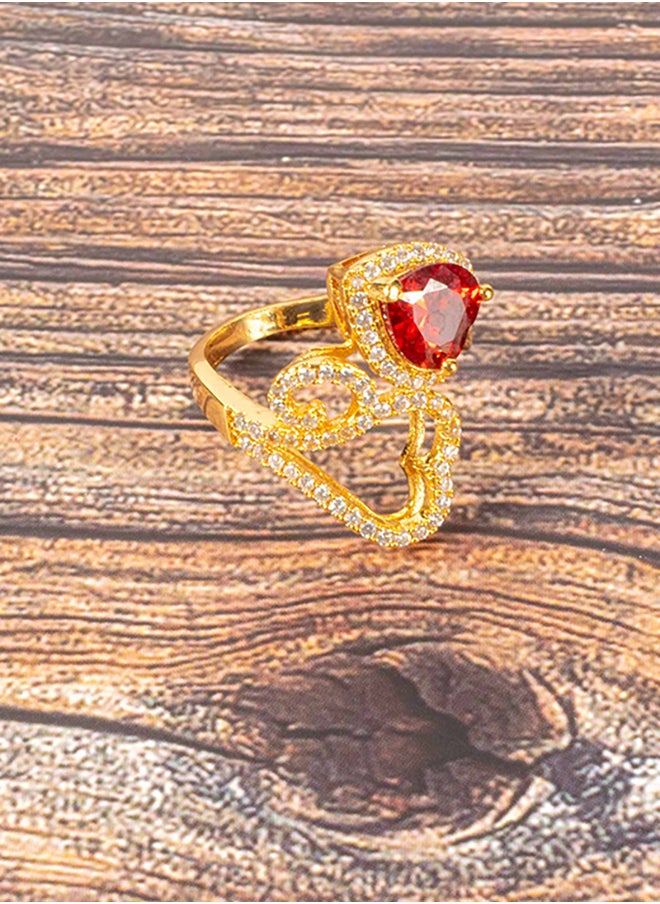 Red Zirconic Heart Chinese Gold Ring Size 8 - pzsku/Z808FED380962B6EAB646Z/45/_/1737287691/51bcc44d-b606-4057-8b2e-a0a735307e37