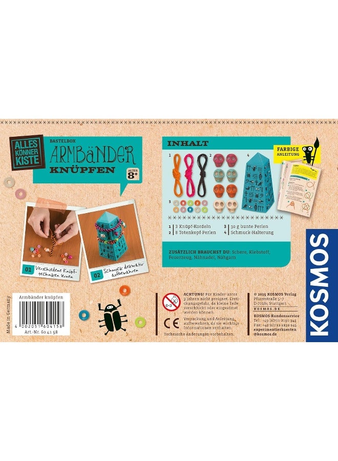 Kosmos KOSMOS 604158 AllesKönnerKiste Bracelet DIY Craft Set for Girls and Boys from 8 Years The Ideal Gift Set for Children's Birthday Parties  - Image 2