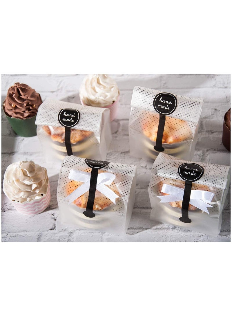 Y&D 100 pcs/pack of bread packaging bags, pastry packaging, snack cellophane used for handmade cookies, biscuit candies, chocolate bread, cakes, donut cakes (without stickers) - Image 3