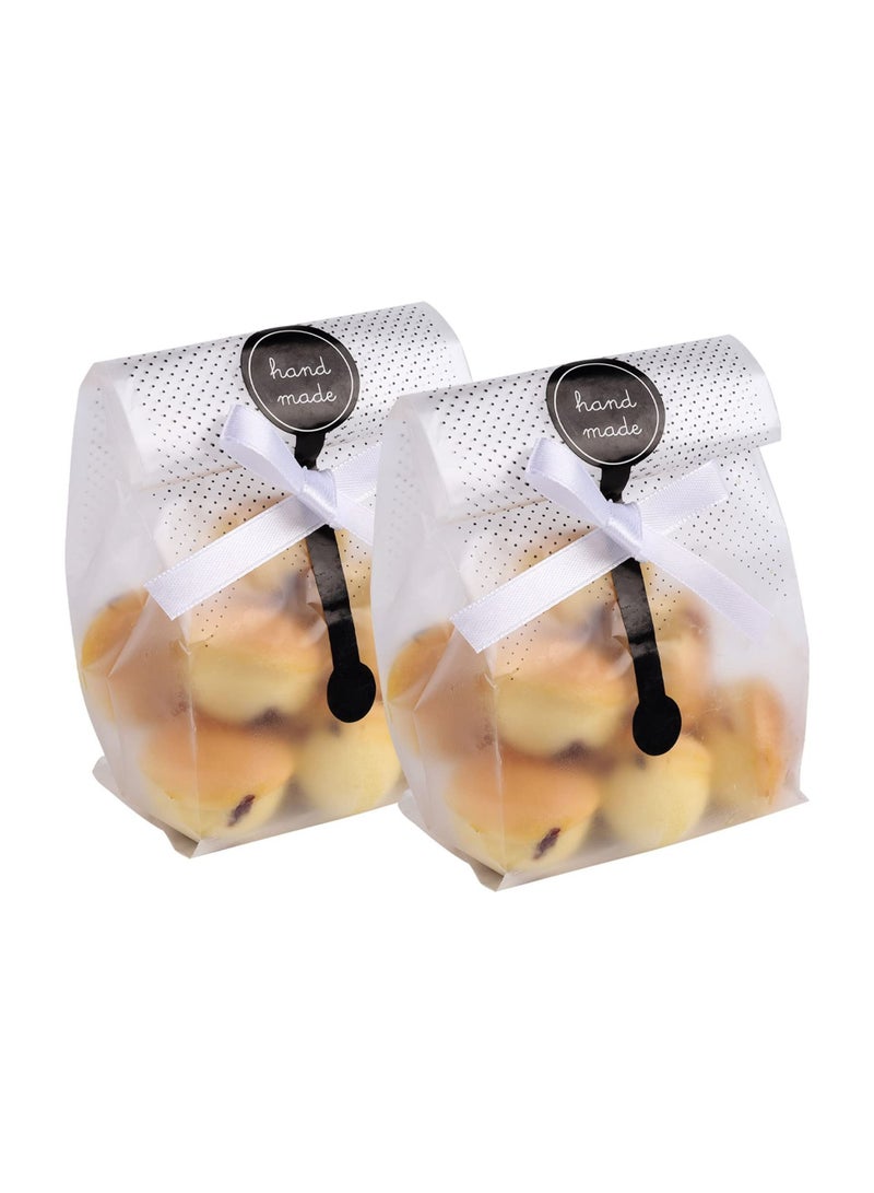 Y&D 100 pcs/pack of bread packaging bags, pastry packaging, snack cellophane used for handmade cookies, biscuit candies, chocolate bread, cakes, donut cakes (without stickers) - Image 1