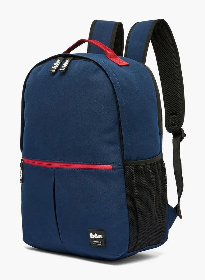 Lee Cooper NAVY Solid Backpack For Boys 13+ Years With Padded Shoulder Strap for Men | Best Price UAE