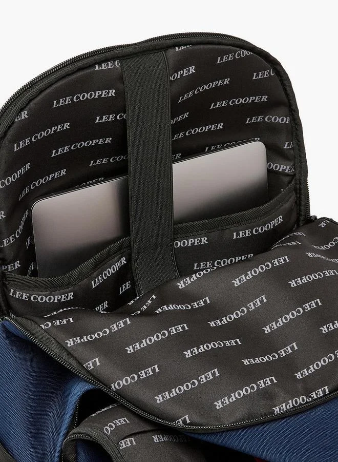 Lee Cooper NAVY Solid Backpack For Boys 13+ Years With Padded Shoulder Strap for Men | Best Price UAE
