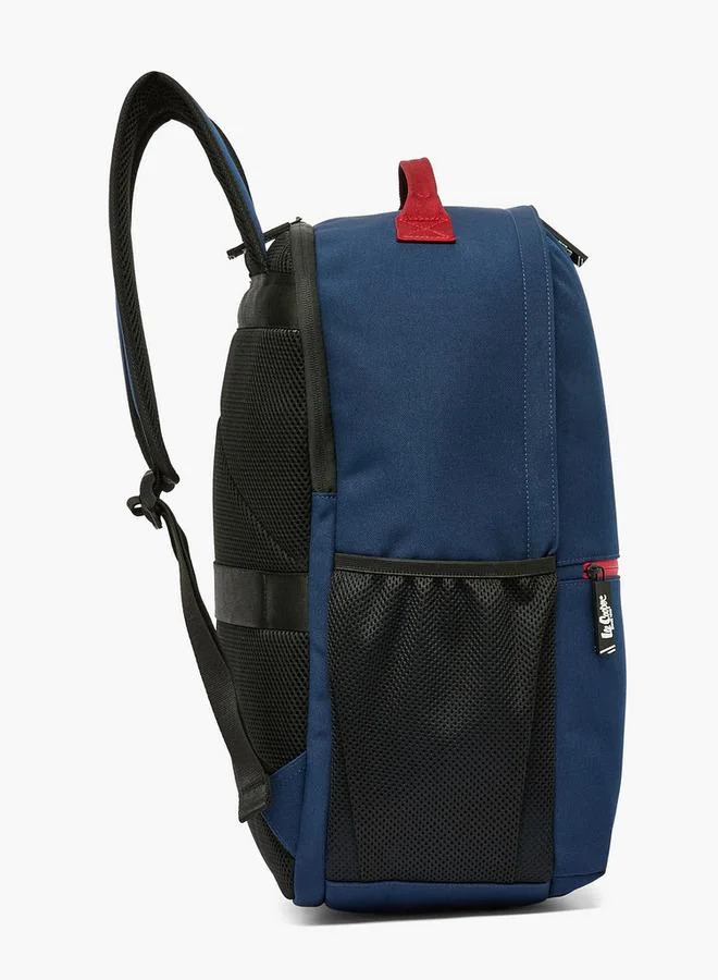 Lee Cooper NAVY Solid Backpack For Boys 13+ Years With Padded Shoulder Strap for Men | Best Price UAE