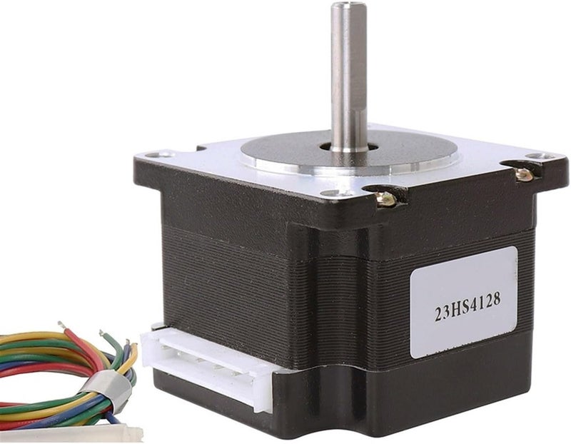 محرك خطوي Nema23 23HS4128 41mm 2.8A 55N CM 4 أسلاك لآلة الطحن 8mm x 1 - Image 1