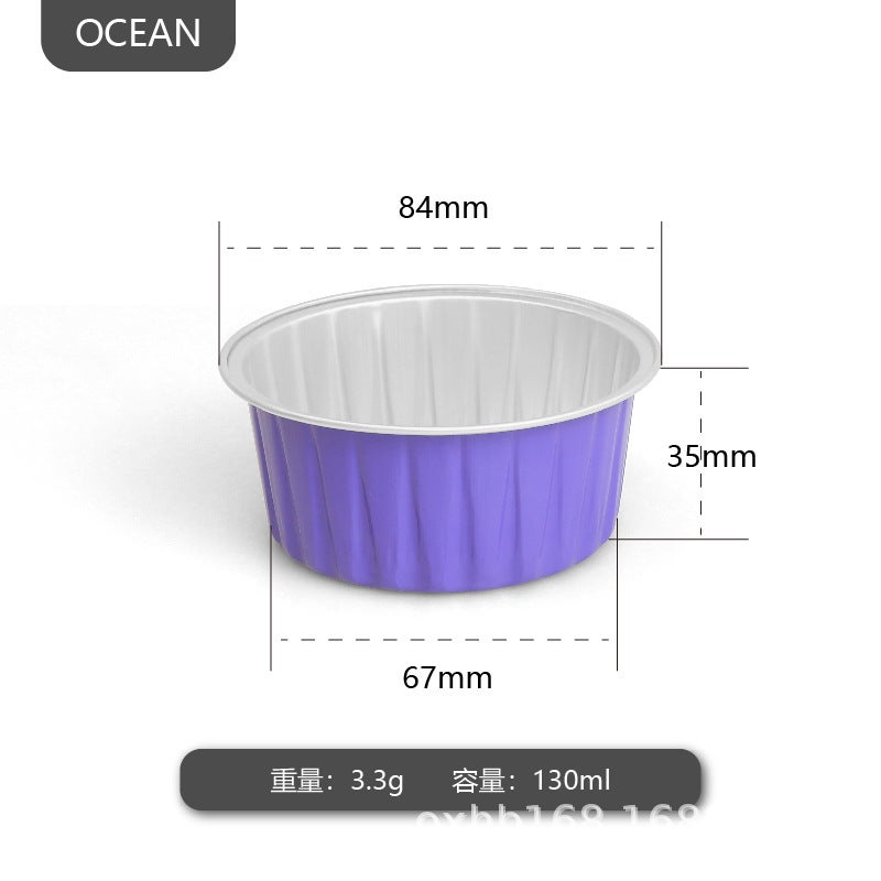 Disposable Snow Mei Niang Pudding Cup Dafu Banji Thickened Baking Aluminum Foil Tin Paper Packaging Box Heart-Shaped Commercial Packaging - Image 1