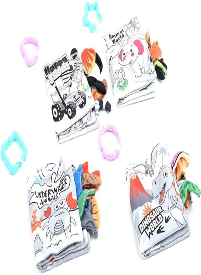Generic Black and white cloth book (4PCS) -358 