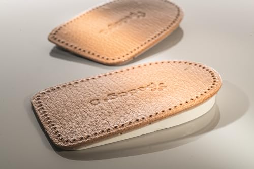 pedag Correct | German Made Medial and Lateral Wedge Heel Straightener Insert | for Pronation and Supination, Knock Knee Pain, Bow Legs | Vegetable Tanned Leather | Medium (Women 8 to Men 7) - Image 3