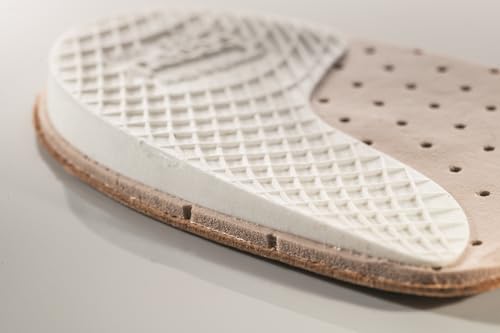 pedag Correct | German Made Medial and Lateral Wedge Heel Straightener Insert | for Pronation and Supination, Knock Knee Pain, Bow Legs | Vegetable Tanned Leather | Medium (Women 8 to Men 7) - Image 5