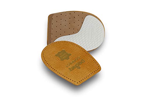 pedag Correct | German Made Medial and Lateral Wedge Heel Straightener Insert | for Pronation and Supination, Knock Knee Pain, Bow Legs | Vegetable Tanned Leather | Medium (Women 8 to Men 7) - Image 1