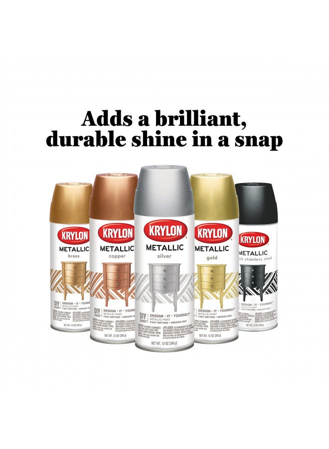 Krylon K02203 General Purpose, 12 Ounces BRILLIANT SPRAY PAINT METALLIC COPPER - Image 5