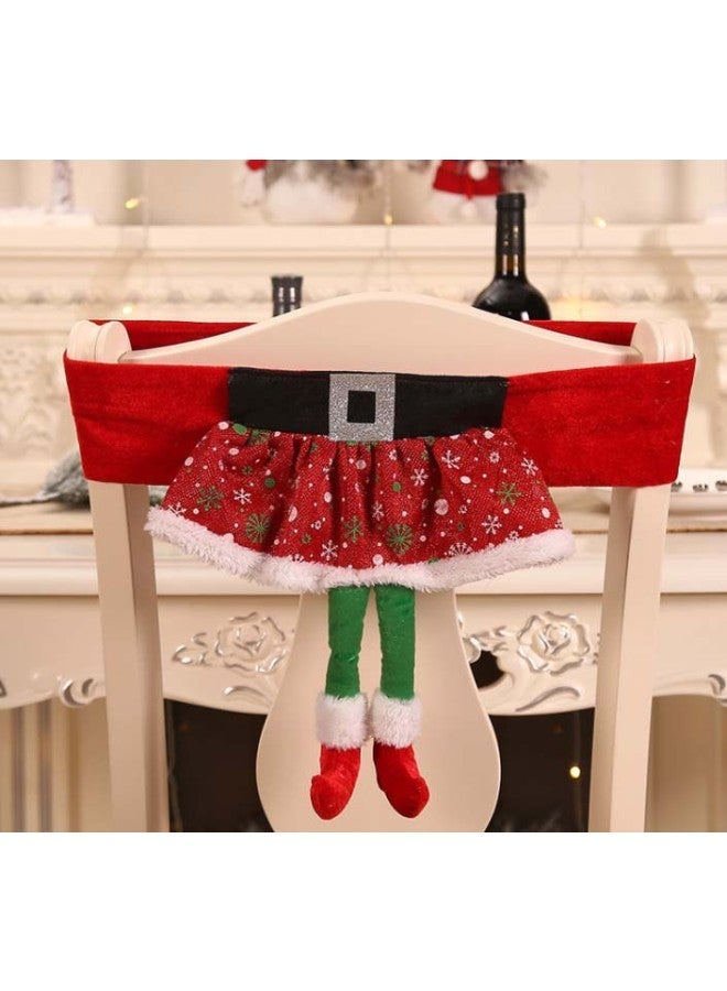 NIBEMINENT Decorative Chair Cover Black/Green/Red 46x30cm - Image 2