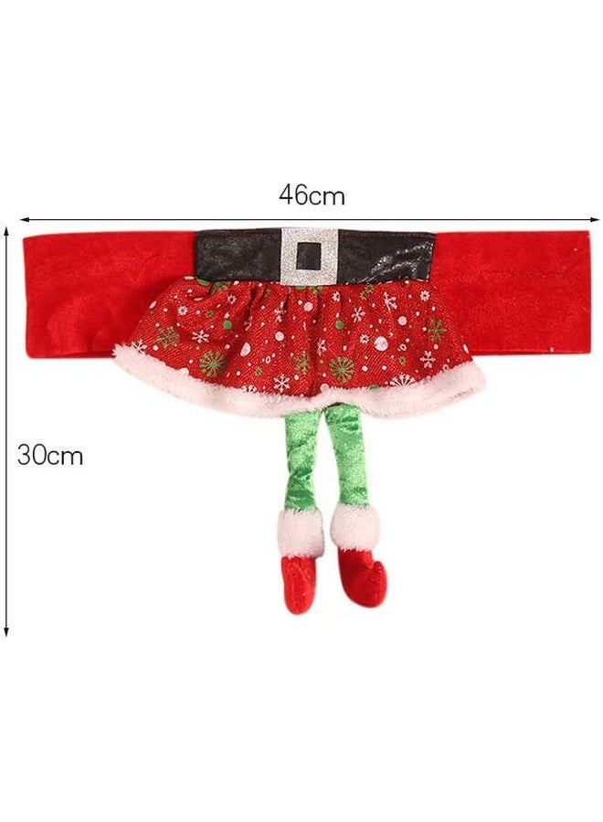 NIBEMINENT Decorative Chair Cover Black/Green/Red 46x30cm - Image 3