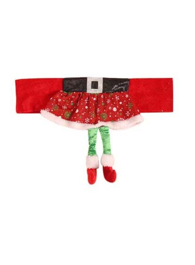 NIBEMINENT Decorative Chair Cover Black/Green/Red 46x30cm - Image 1