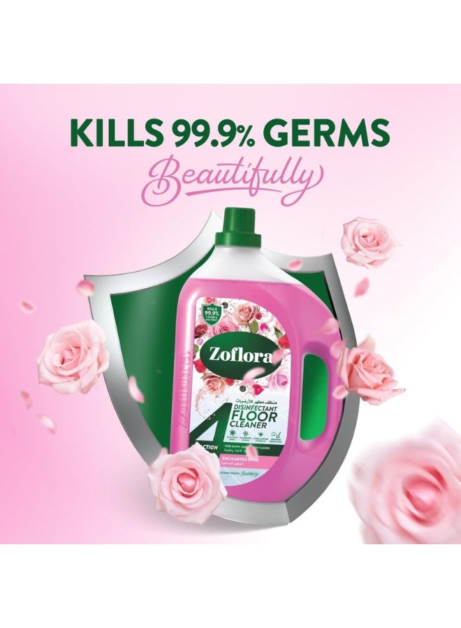 Zoflora Enchanted Rose Diluted Disinfectant  Floor Cleaner – 3L - Image 2