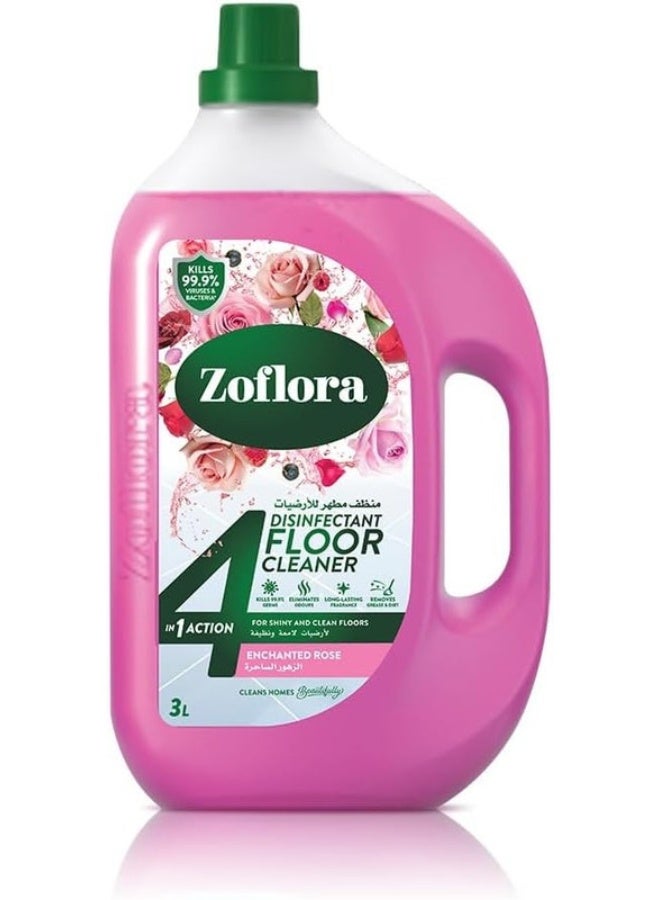 Zoflora Enchanted Rose Diluted Disinfectant  Floor Cleaner – 3L - Image 1