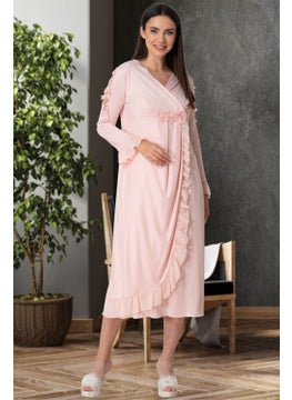 Mecit Pijama Mecit Pajamas 5522 Powder Maternity Nightgown 