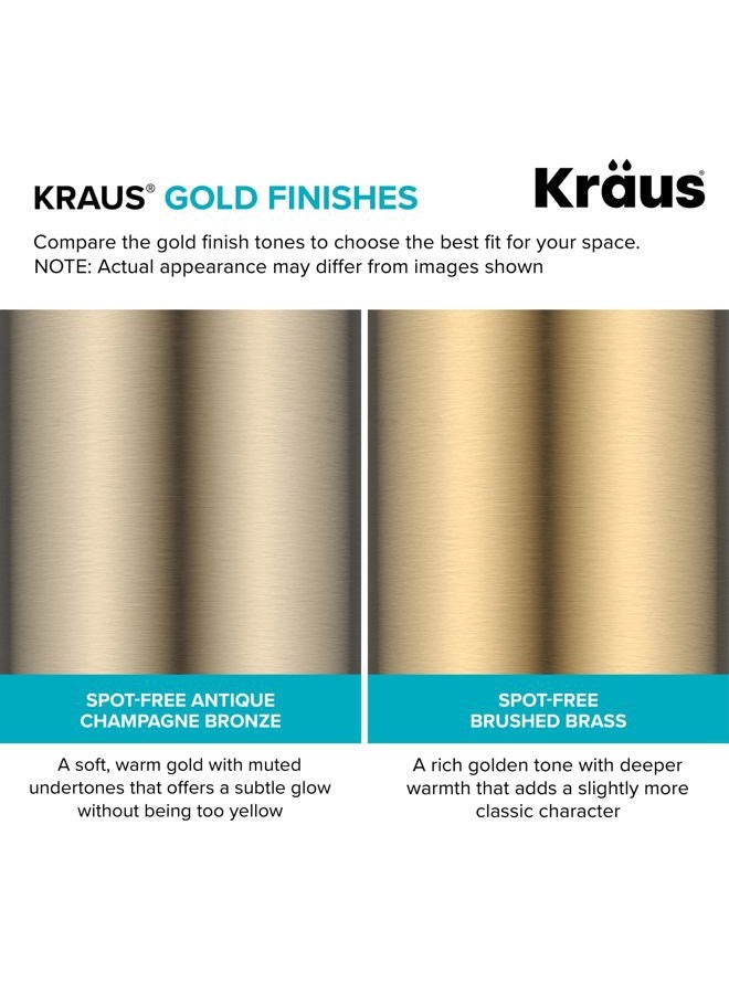KRAUS Bolden 2-Function Single Handle Pull Down Kitchen Faucet in Spot-Free Brushed Brass, KPF-1616BB - Image 5