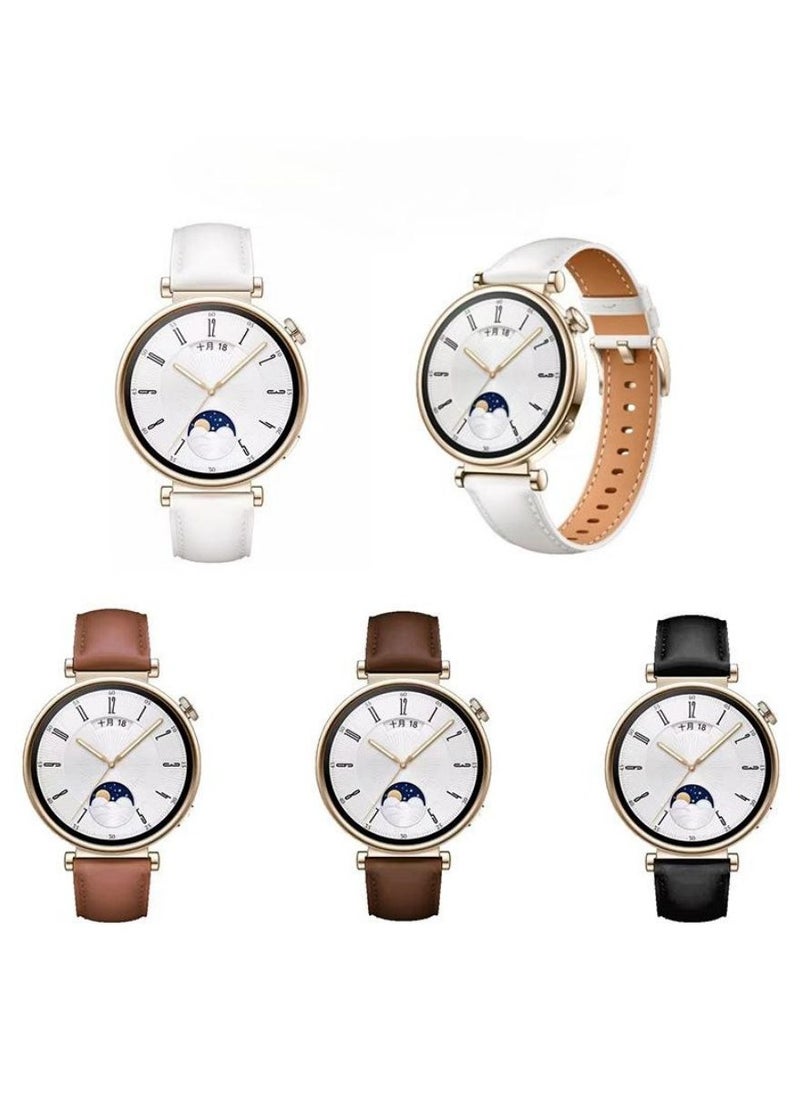 HW - Bracelet Watchband For Huawei Watch GT4 Leather Straps 22mm - Image 1