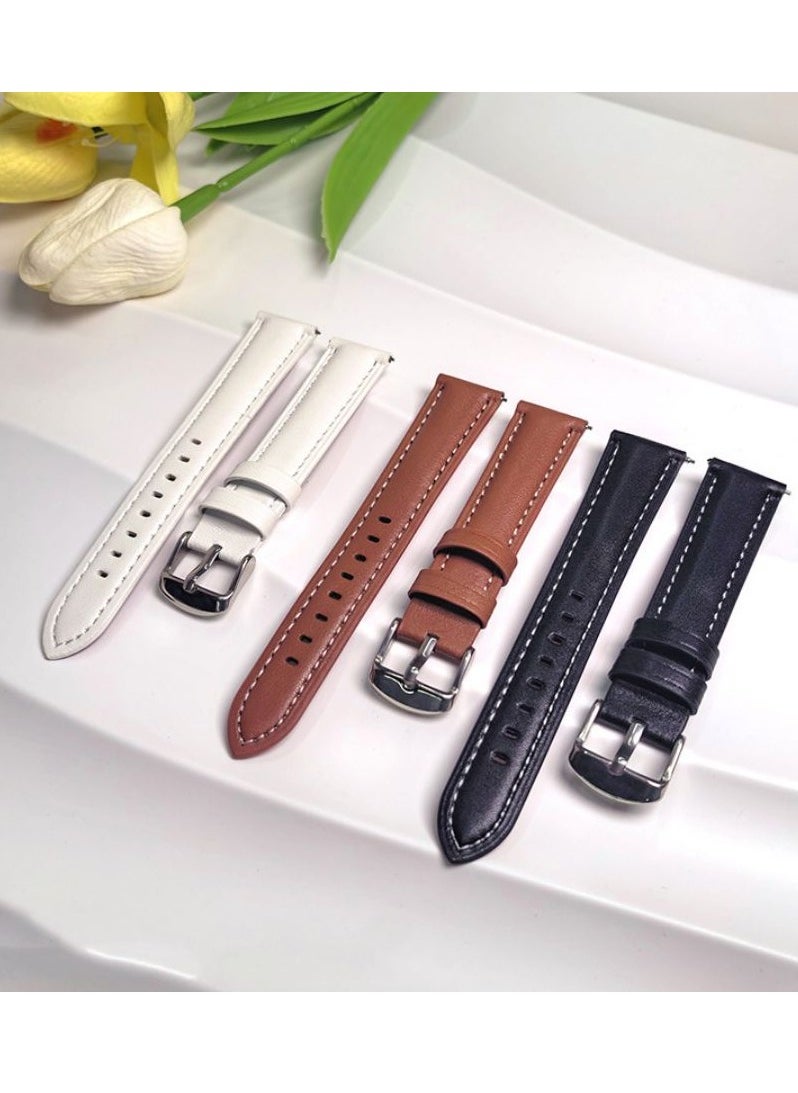 HW - Bracelet Watchband For Huawei Watch GT4 Leather Straps 22mm - Image 1