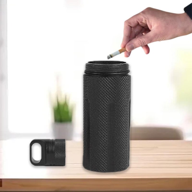 Portable ashtray storage bottle, waterproof ashtray set, multi-functional, stylish, with lid, portable car ashtray. - Image 5