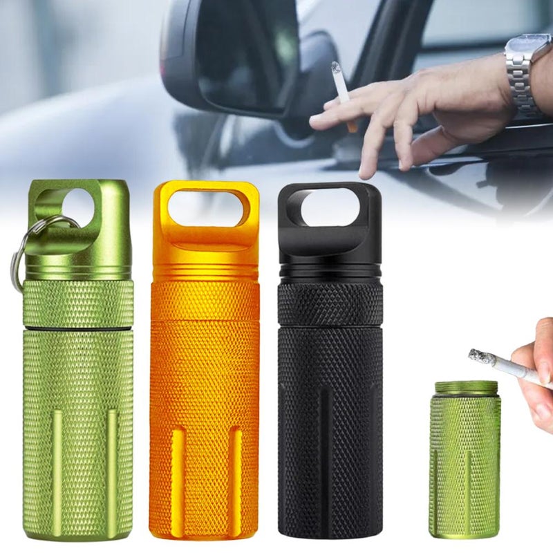 Portable ashtray storage bottle, waterproof ashtray set, multi-functional, stylish, with lid, portable car ashtray. - Image 3