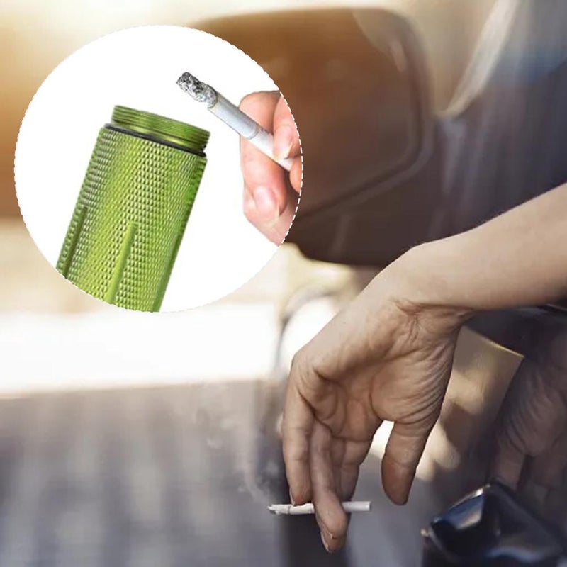 Portable ashtray storage bottle, waterproof ashtray set, multi-functional, stylish, with lid, portable car ashtray. - Image 2