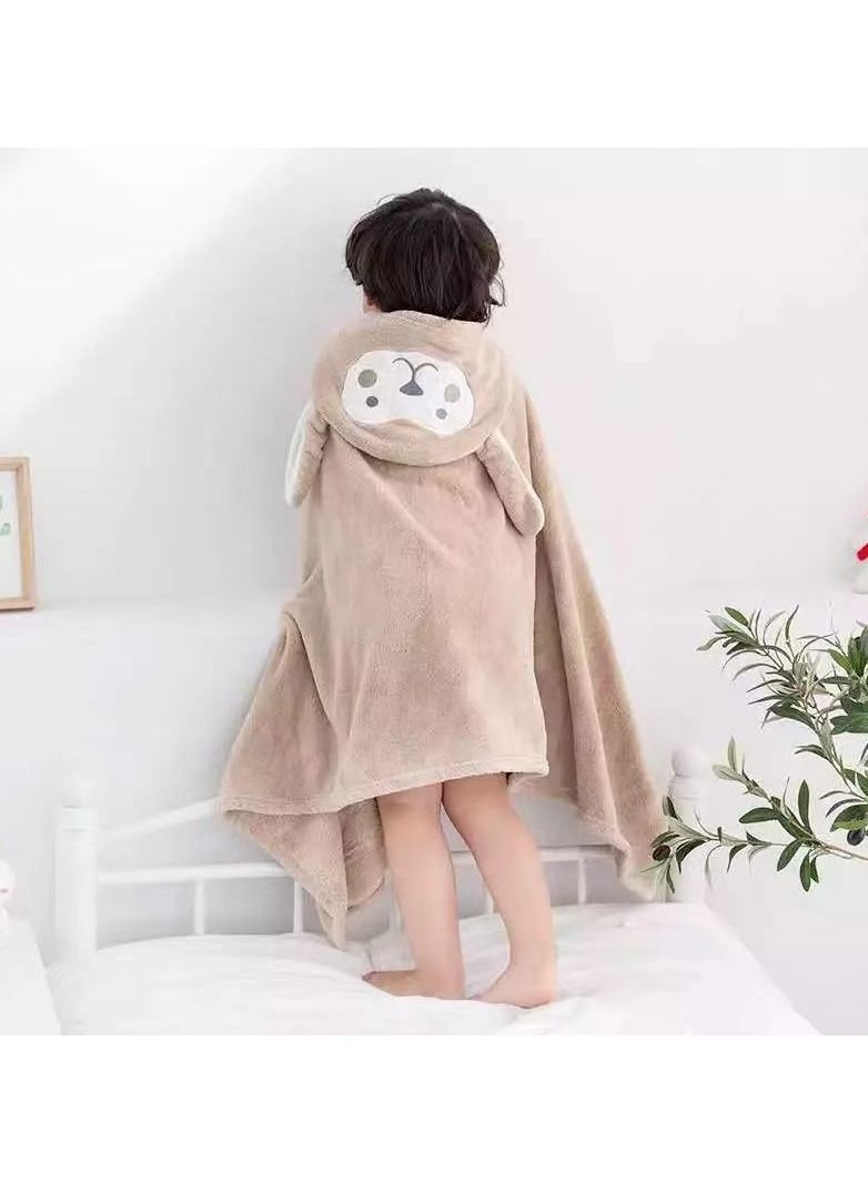 أرواب استحمام من فليس كورال مع غطاء رأس