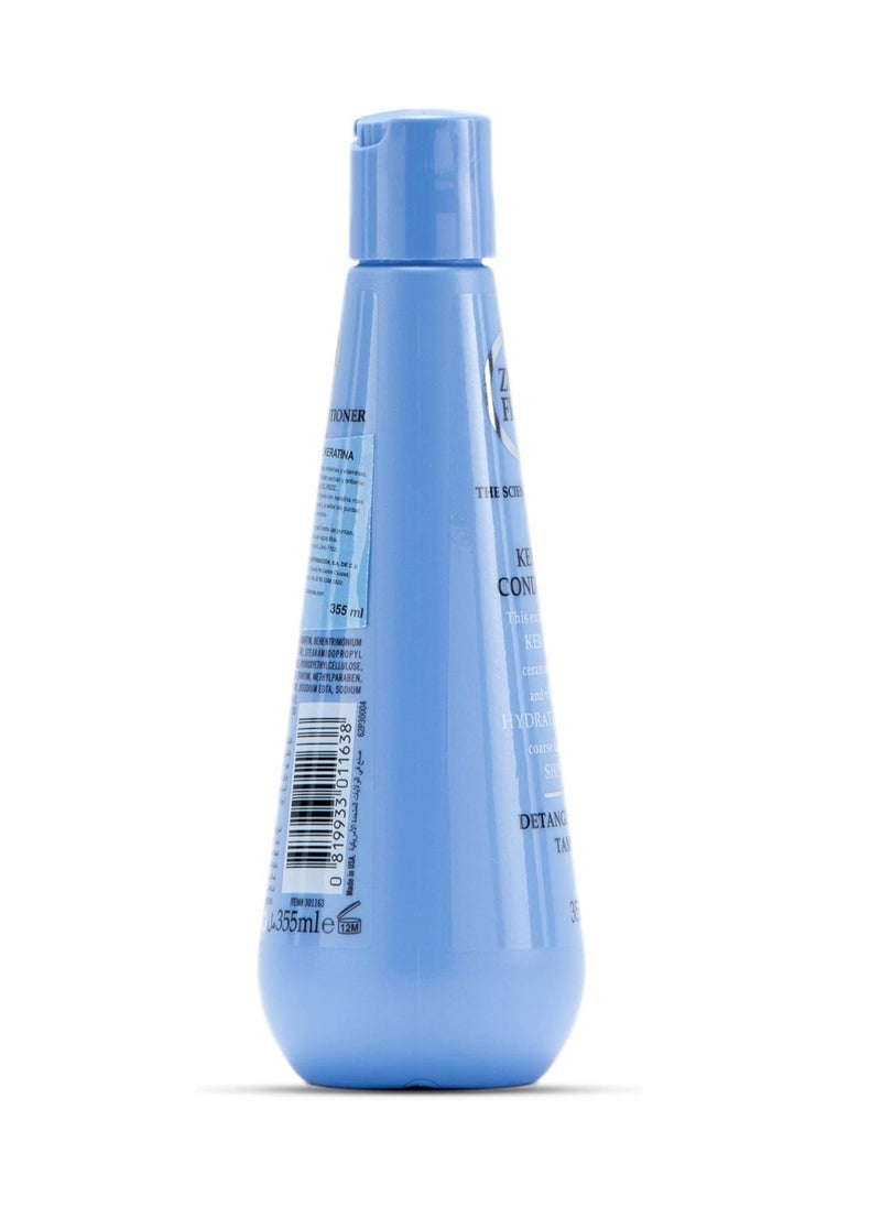 Zero Frizz Zero Frizz Keratin Conditioner 355ml | Smoothing Conditioner with Protein & Vitamins | Deep Nourishment for Dry, Frizzy Hair  - Image 3