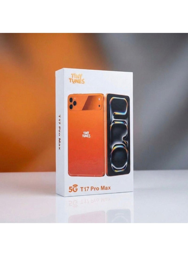 تيني تونز جهاز Tiny Tunes T17 Pro Max Premium 5G اللوحي مع لوحة مفاتيح، وفأرة، وقلم، وسماعة رأس - Image 1