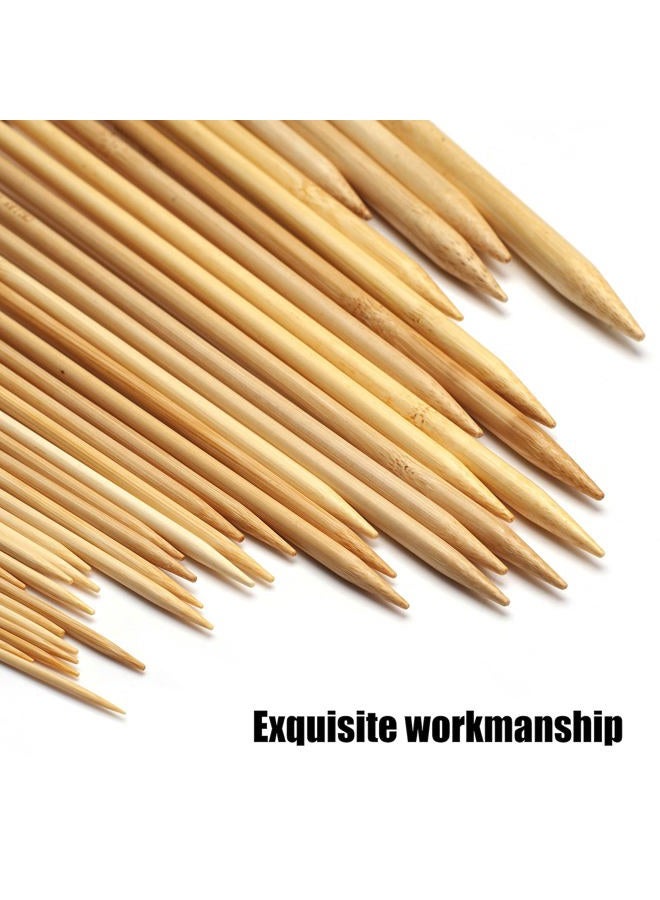 Coowayze Bamboo Knitting Needles Set, Wooden Knitting Needles for Beginners, 18 Pairs 9 Inch Long US Size 0-15 (2.0-10.0mm) Straight Wood Knit Needle Single Point for Sweaters, Socks, Gloves and Scarf - Image 5