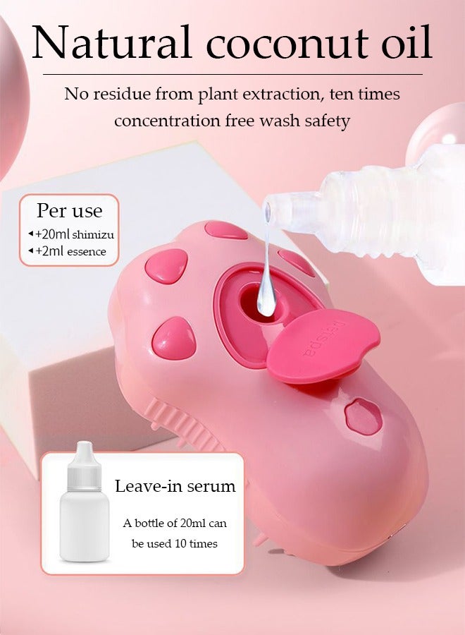 DUNISO 3 In1 Cat Hair Steam Brush, Pet Electric Hair removal Massage Brush, , Steamy Cat Brush for Shedding and Grooming,  Pet Hair Grooming Brush Comb for Cat Dog, Spray Comb Mist Brush, USB Power Interface Silicone Mute Spray - Image 5