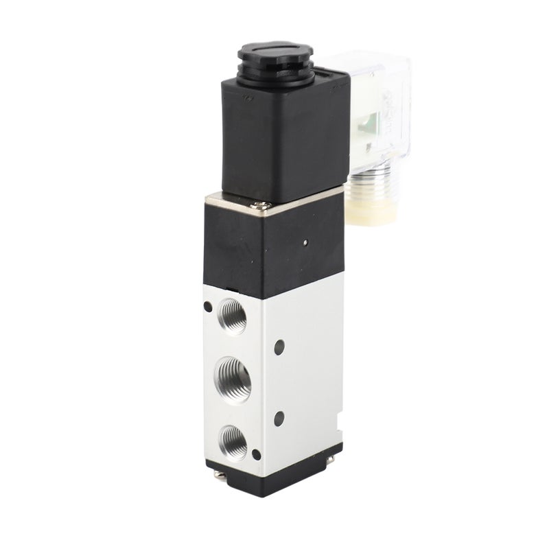 2 Position 5 Way Pneumatic Solenoid Valve Aluminium Alloy Wear Proof Solenoid Valve Replacement 4V210 08 DC24V - Image 3