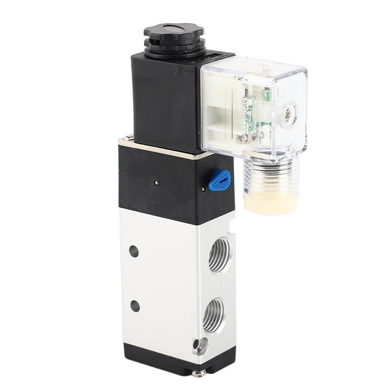 2 Position 5 Way Pneumatic Solenoid Valve Aluminium Alloy Wear Proof Solenoid Valve Replacement 4V210 08 DC24V - Image 4