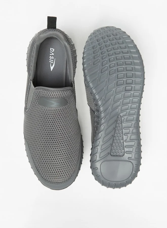 داش Men'S Textured Slip-On Walking Shoes With Pull-Up Tabs