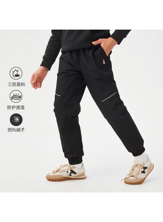 Hush Puppies Men's And Women's Children's Down Pants Autumn And Winter Skiing Hiking Running Sports Pants Casual Pants - Image 3