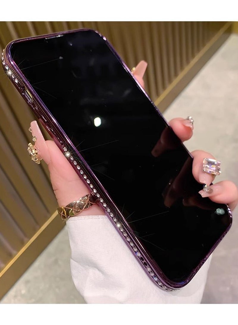 TEAM LUXURY iPhone 14 Pro Max MagSafe Case Cover Support Wireless Charger Bling Diamond Back Cover For Women Girls Clear Soft TPU With Camera Len Protector Anti-scratch Shockproof Magnetic Phone Accessory  - Image 2