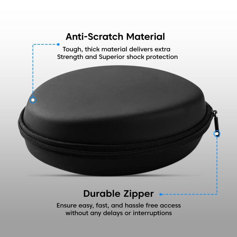 Sounce EVA Portable Storage Box for Earphones & Headphones | Hard Shell Carrying Case for Over-Ear Bluetooth Headset | Shockproof & Water-Resistant Travel Pouch - Image 2