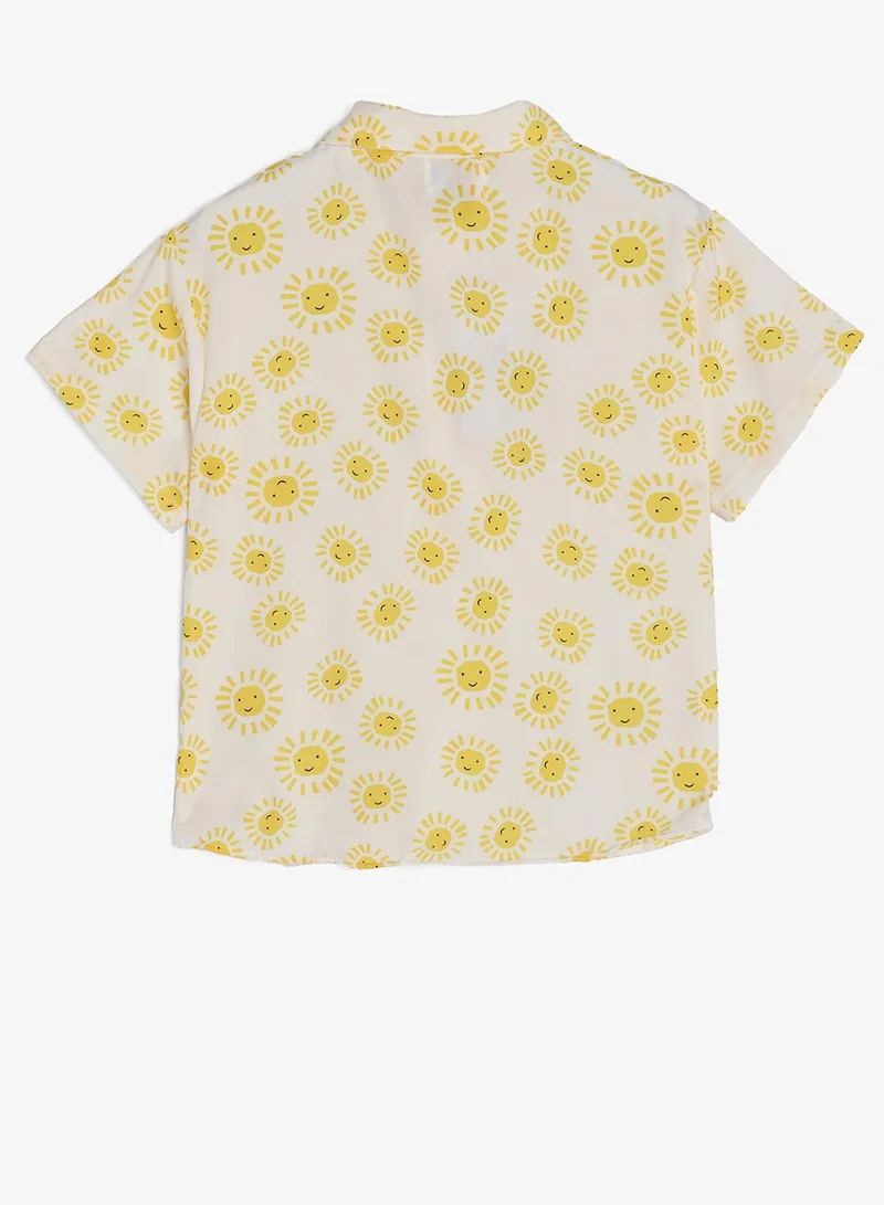 Pinata  Sun Printed Cotton Resort Shirt for Men | Best Price UAE