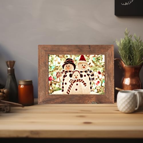 kennethan Rustic Brown 5x7 inch Picture Frame 1 pcs Wooden frame for table or wall,for home decoration,holiday gift - Image 2