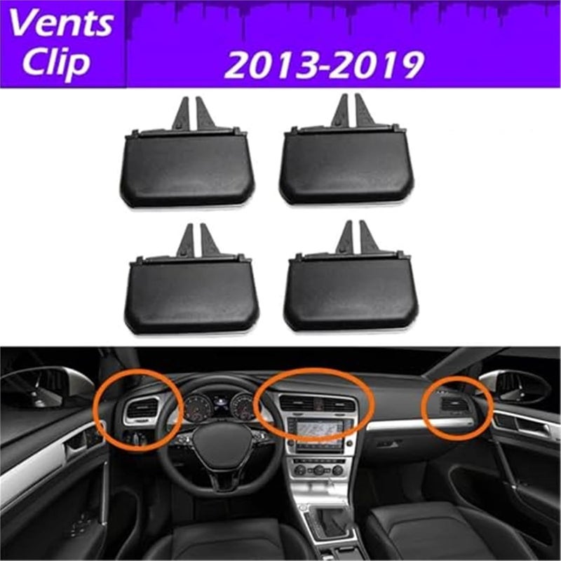 QASULER Car AC Outlet Vents Tab Clip for VW Golf MK7 - Image 2