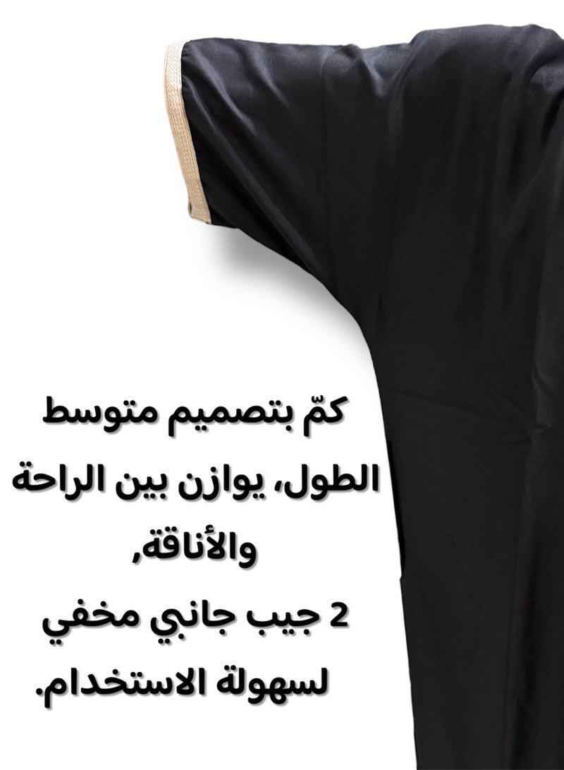 Men's Shirt, Nightgown, Moroccan Robe, Comfortable Men's Gifts Luxury Men's House Robe for Comfort Moroccan Shirt, Men's Summer Shirt, Short Sleeve Shirt, Men's Robe Comfortable Men's Gifts - Image 4