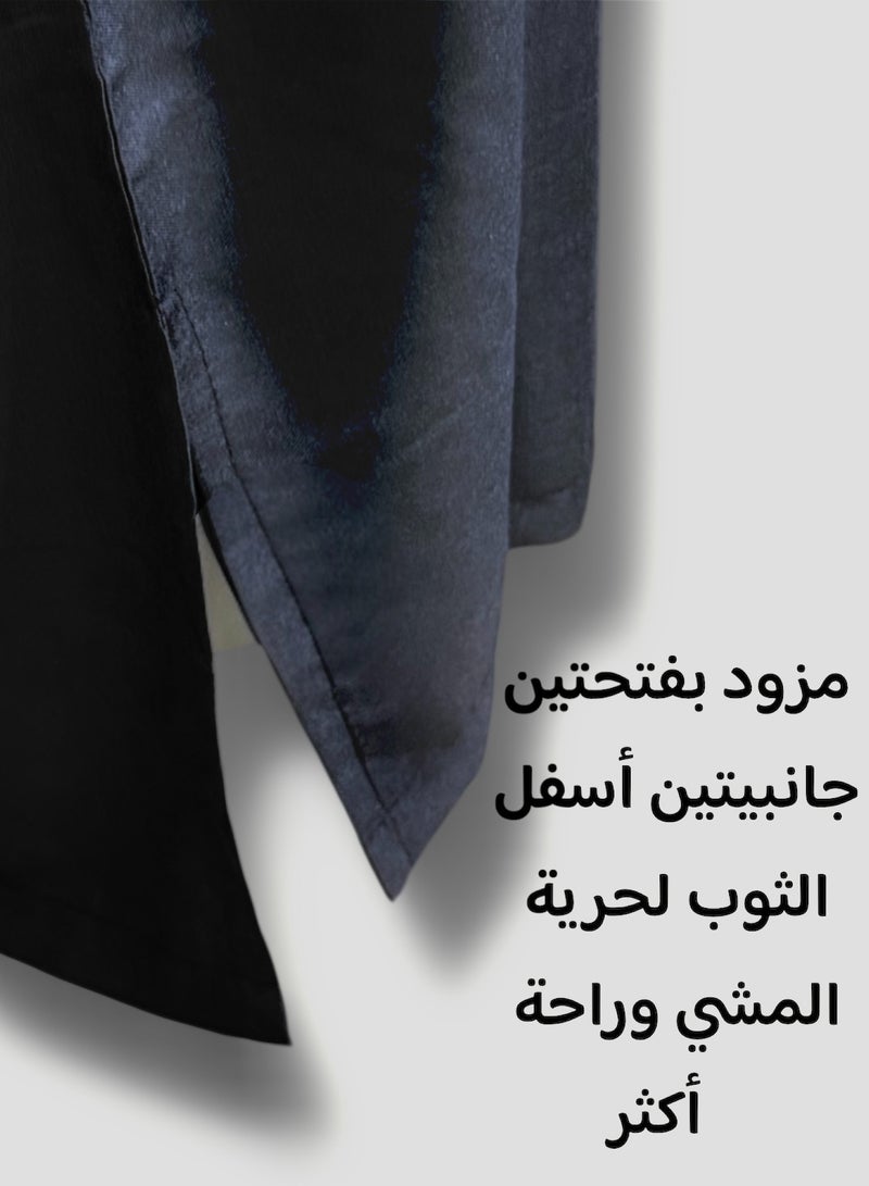 Men's Shirt, Nightgown, Moroccan Robe, Comfortable Men's Gifts Luxury Men's House Robe for Comfort Moroccan Shirt, Men's Summer Shirt, Short Sleeve Shirt, Men's Robe Comfortable Men's Gifts - Image 3