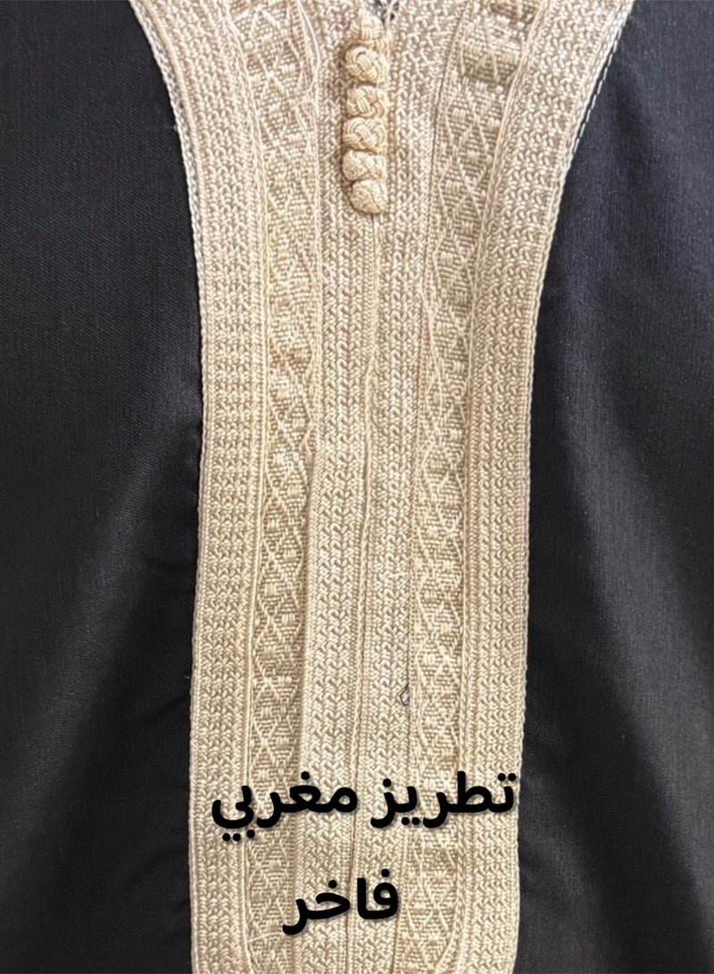 Men's Shirt, Nightgown, Moroccan Robe, Comfortable Men's Gifts Luxury Men's House Robe for Comfort Moroccan Shirt, Men's Summer Shirt, Short Sleeve Shirt, Men's Robe Comfortable Men's Gifts - Image 2